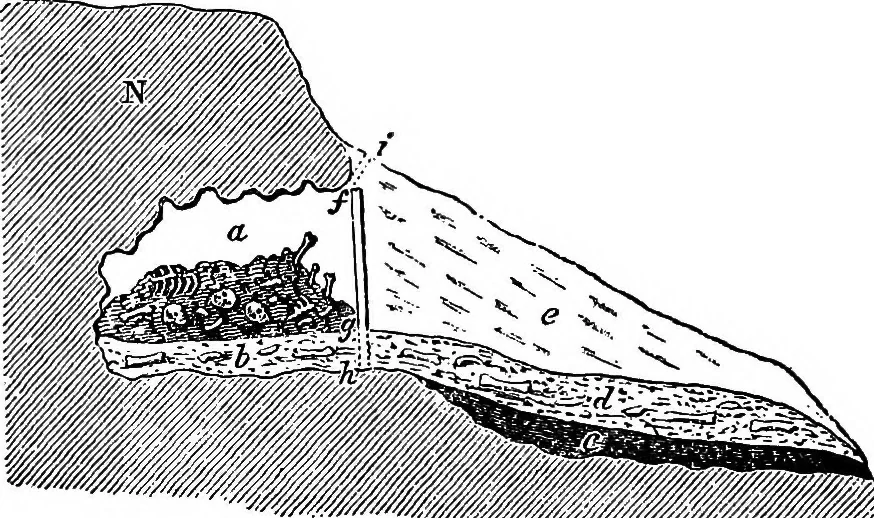 An illustration from Men of the old stone age, their environment, life and art, 1918, leaf 329