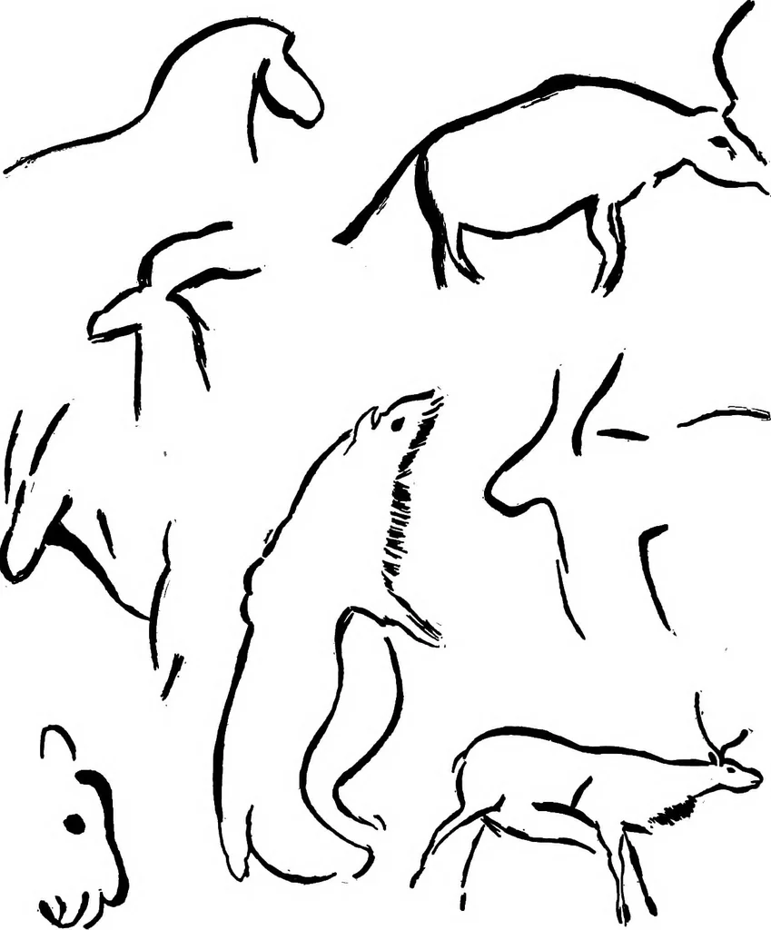 An illustration from Men of the old stone age, their environment, life and art, 1918, leaf 357