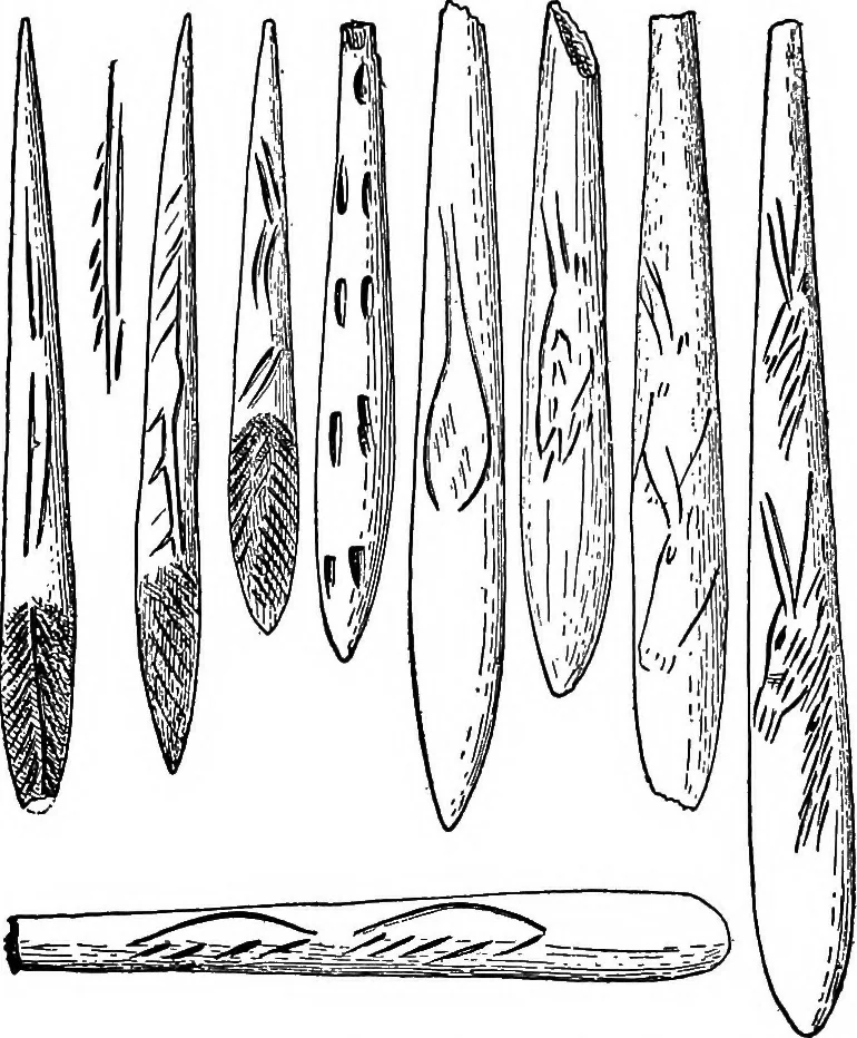 An illustration from Men of the old stone age, their environment, life and art, 1918, leaf 393