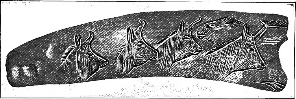 An illustration from Men of the old stone age, their environment, life and art, 1918, leaf 410