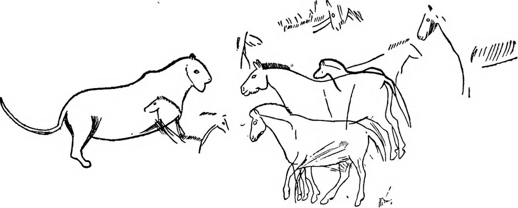 An illustration from Men of the old stone age, their environment, life and art, 1918, leaf 448