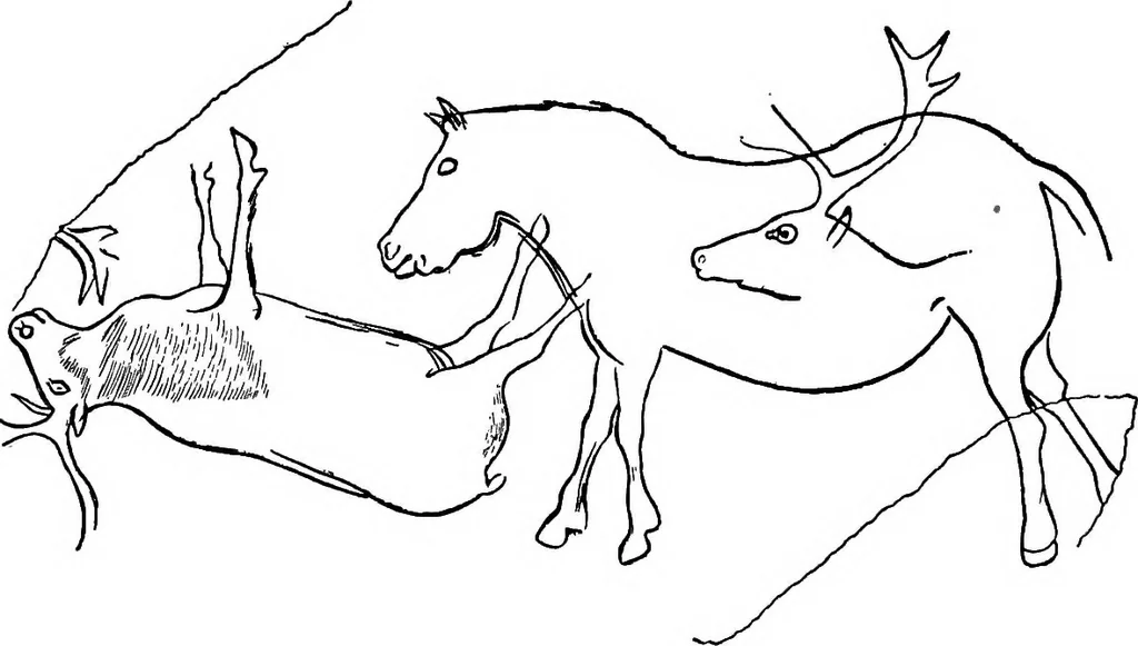 An illustration from Men of the old stone age, their environment, life and art, 1918, leaf 453