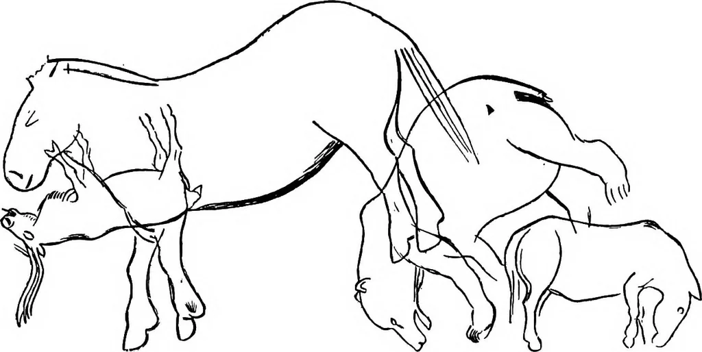 An illustration from Men of the old stone age, their environment, life and art, 1918, leaf 454