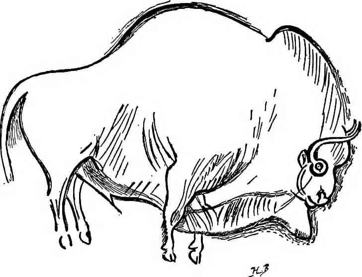 An illustration from Men of the old stone age, their environment, life and art, 1918, leaf 455