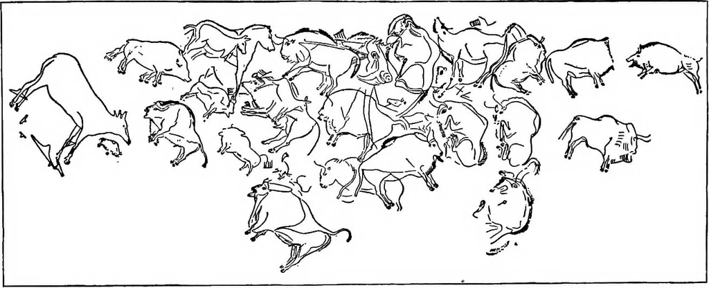 An illustration from Men of the old stone age, their environment, life and art, 1918, leaf 466