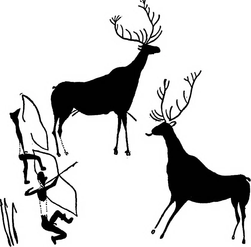 An illustration from Men of the old stone age, their environment, life and art, 1918, leaf 540