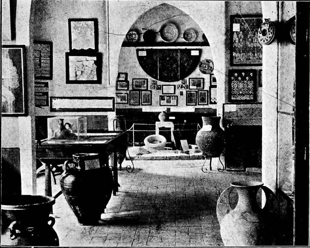 An illustration from Illustrated descriptive account of the Museum of Andalucian pottery and lace, antique and modern; together with notes on pre-Roman Seville and the lost city of Tharsis, 1913, leaf 4