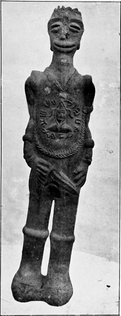 An illustration from Illustrated descriptive account of the Museum of Andalucian pottery and lace, antique and modern; together with notes on pre-Roman Seville and the lost city of Tharsis, 1913, leaf 46