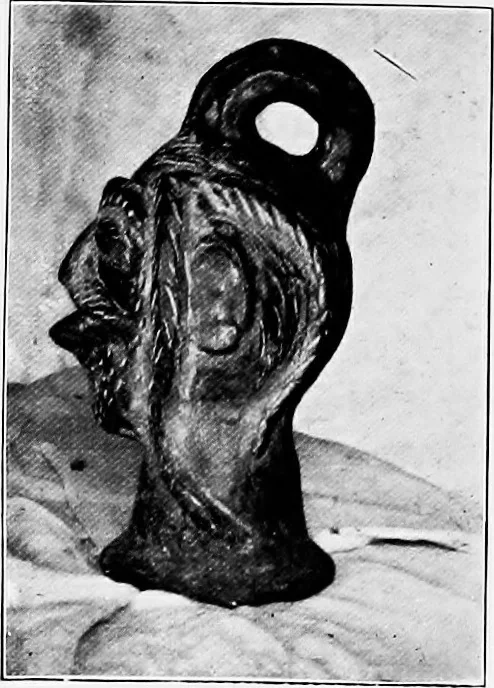 An illustration from Illustrated descriptive account of the Museum of Andalucian pottery and lace, antique and modern; together with notes on pre-Roman Seville and the lost city of Tharsis, 1913, leaf 92