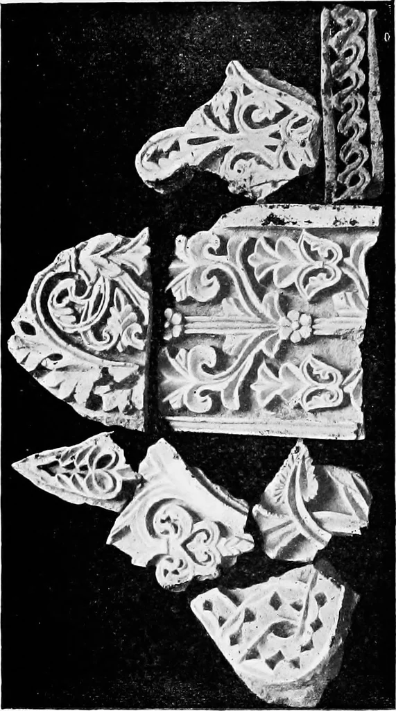 An illustration from Illustrated descriptive account of the Museum of Andalucian pottery and lace, antique and modern; together with notes on pre-Roman Seville and the lost city of Tharsis, 1913, leaf 95
