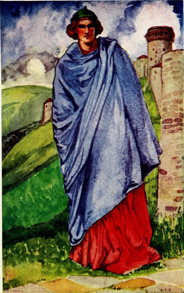 An illustration from English costume, 1907, leaf 156