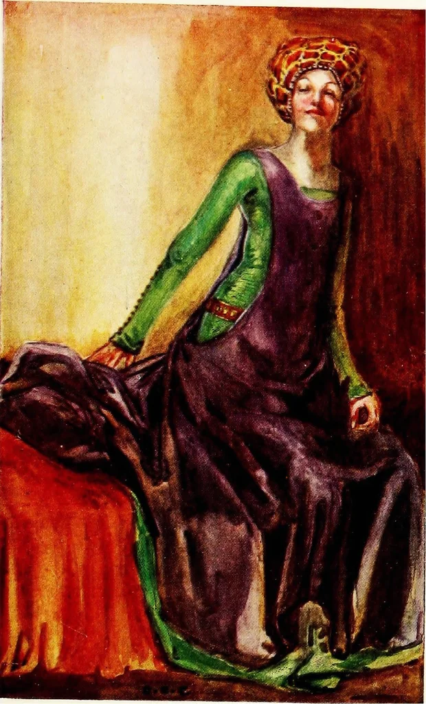 An illustration from English costume, 1907, leaf 256