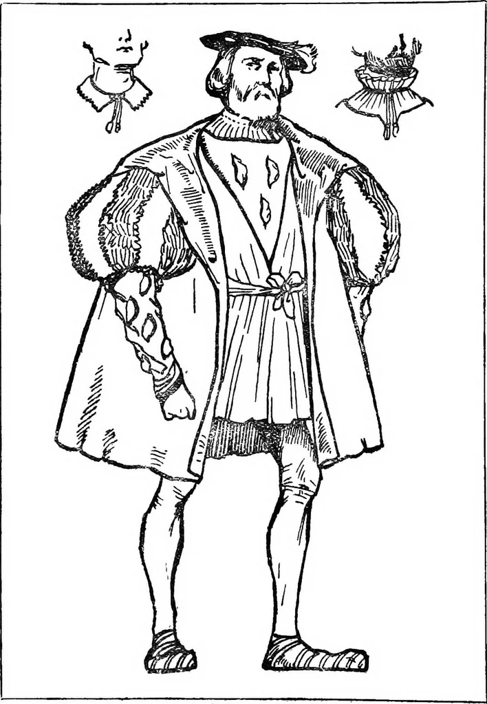 An illustration from English costume, 1907, leaf 415
