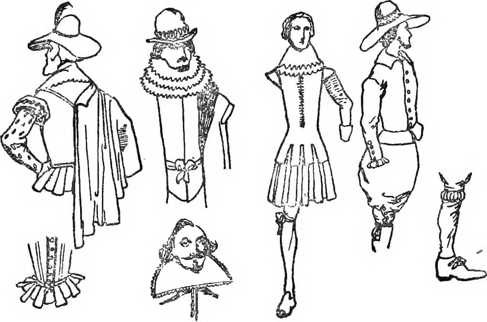 An illustration from English costume, 1907, leaf 540