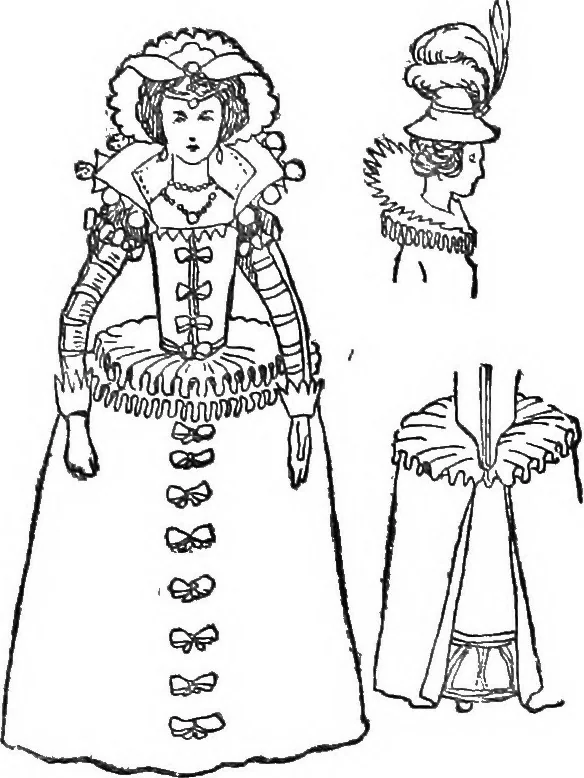 An illustration from English costume, 1907, leaf 552