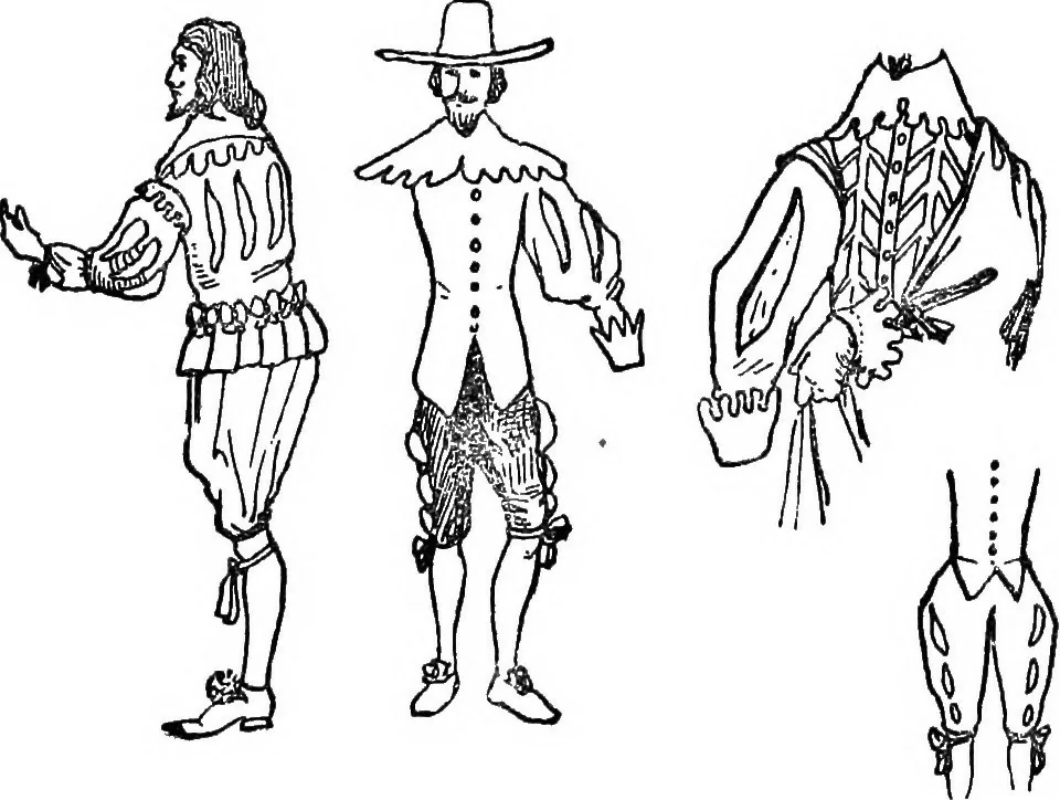 An illustration from English costume, 1907, leaf 557