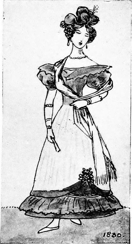An illustration from English costume, 1907, leaf 762