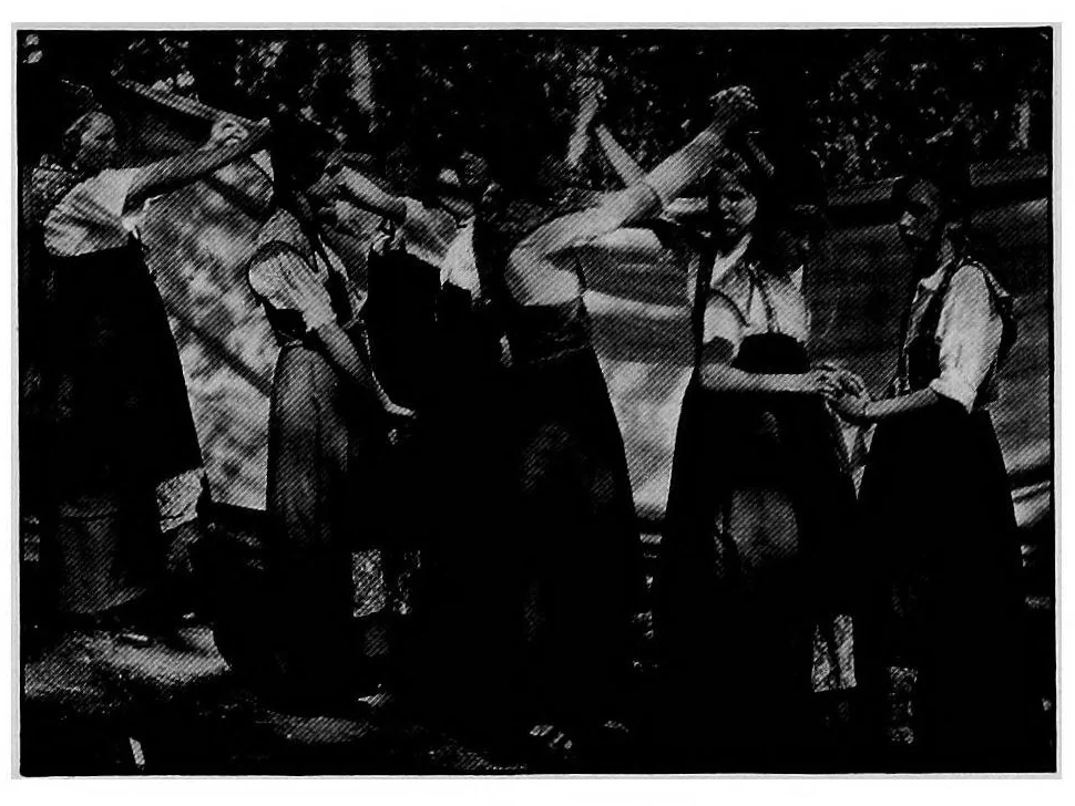 An illustration from The church and the people's play, 1915, leaf 152