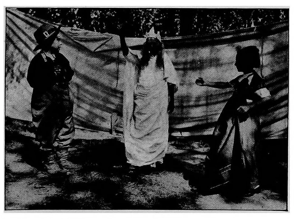 An illustration from The church and the people's play, 1915, leaf 152