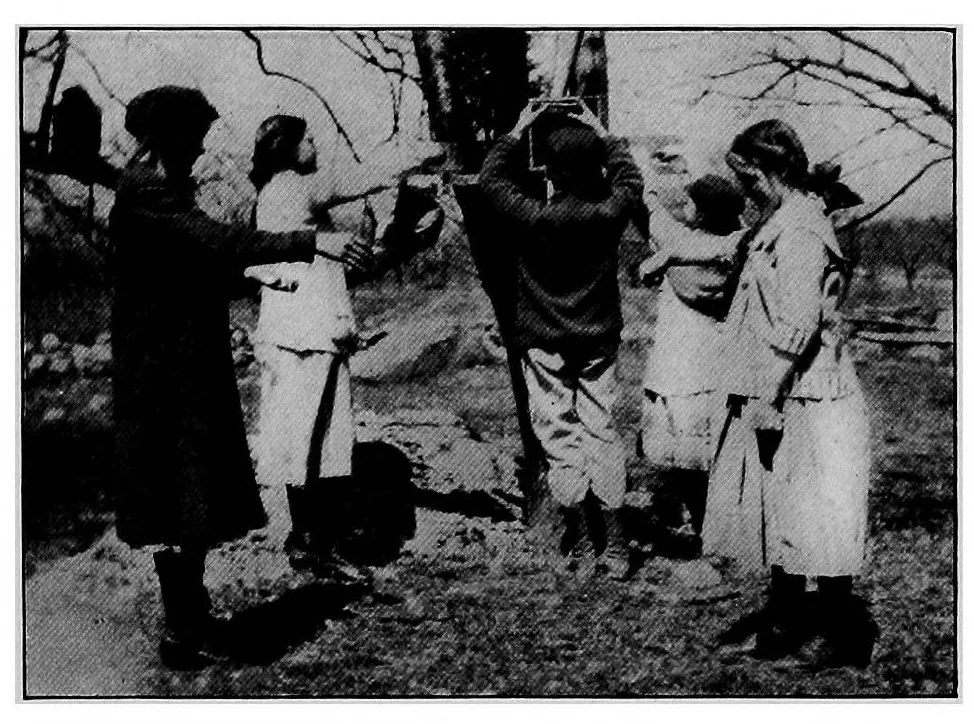 An illustration from The church and the people's play, 1915, leaf 68