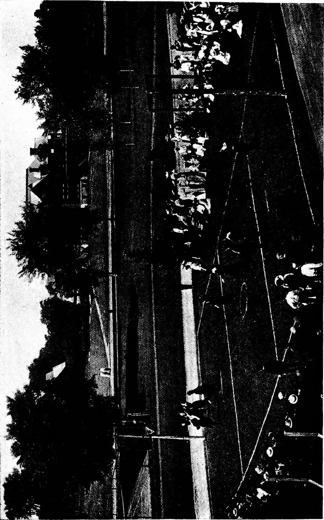 An illustration from Play, comprising games for the kindergarten, playground, schoolroom and college; how to coach and play girls' basket-ball, etc, 1918, leaf 228