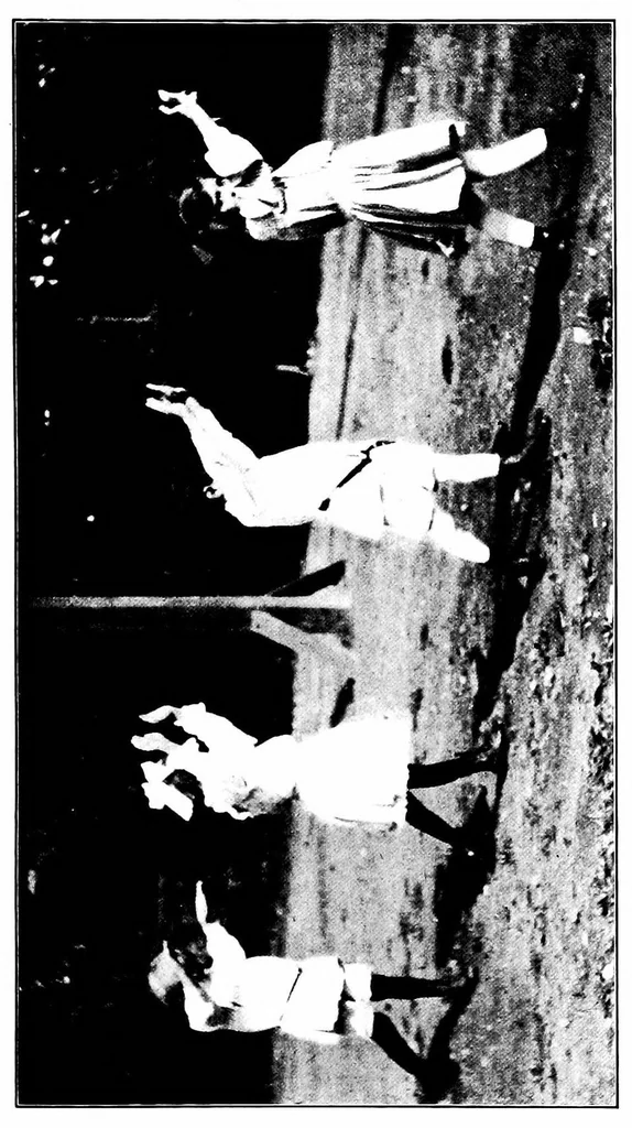 An illustration from Graded games and rhythmic exercises for primary schools (for the school room and playground), 1907, leaf 120