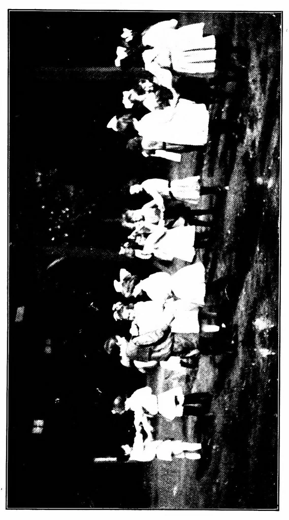 An illustration from Graded games and rhythmic exercises for primary schools (for the school room and playground), 1907, leaf 34