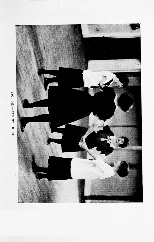 An illustration from Social games and group dances; a collection of games and dances suitable for community and social use, 1919, leaf 176