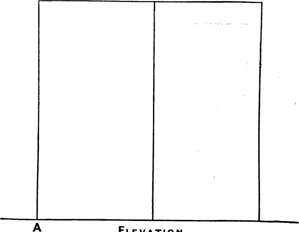 An illustration from Elementary perspective arranged to meet the requirements of architects, draughtmen, and students, 1913, leaf 120