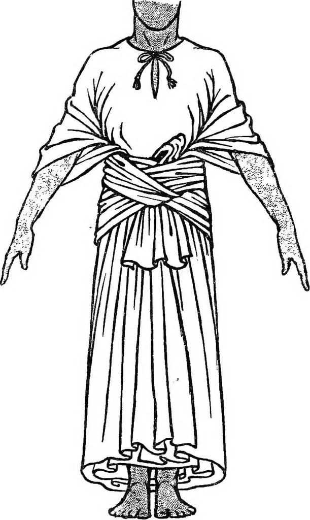 An illustration from Ancient Egyptian, Assyrian, and Persian costumes and decorations, 1920, leaf 35