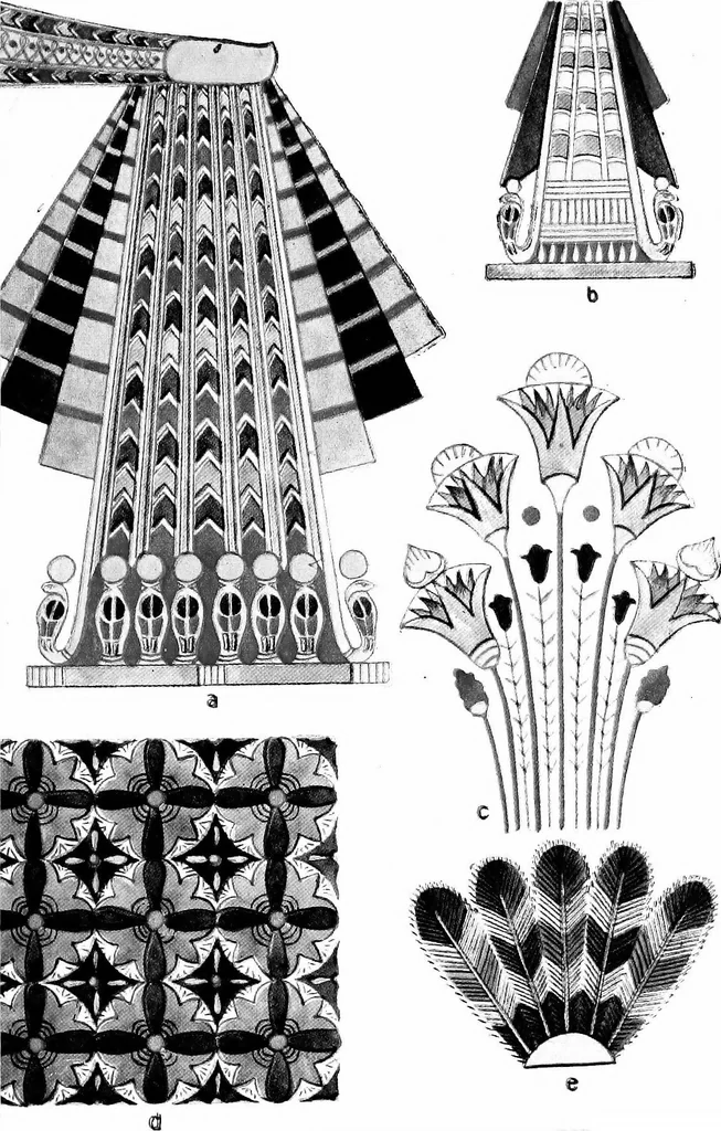 An illustration from Ancient Egyptian, Assyrian, and Persian costumes and decorations, 1920, leaf 46