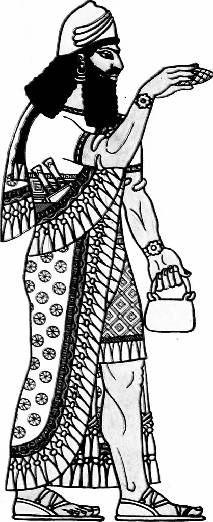 An illustration from Ancient Egyptian, Assyrian, and Persian costumes and decorations, 1920, leaf 68