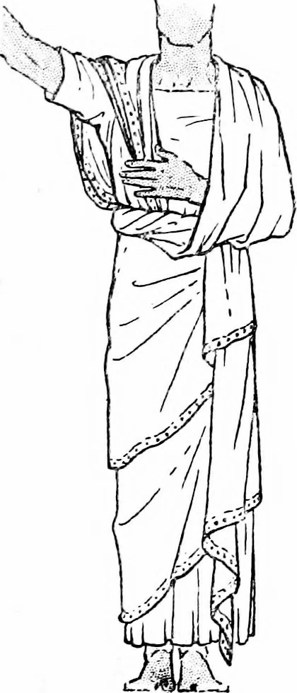 An illustration from Ancient Egyptian, Assyrian, and Persian costumes and decorations, 1920, leaf 84