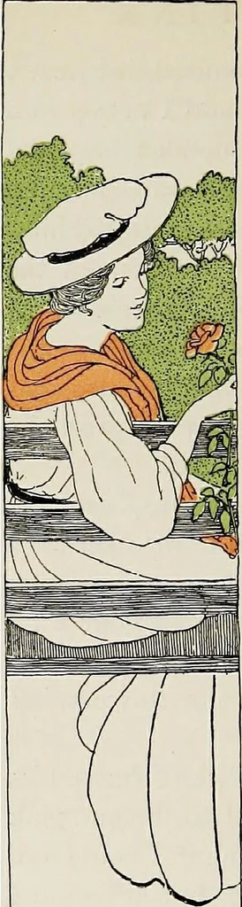 An illustration from A garden in pink, 1905, leaf 110