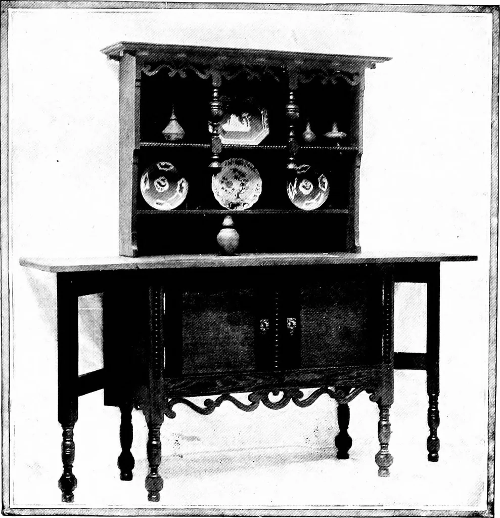 An illustration from The house beautiful and useful; being practical suggestions on furnishing and decoration, 1907, leaf 128