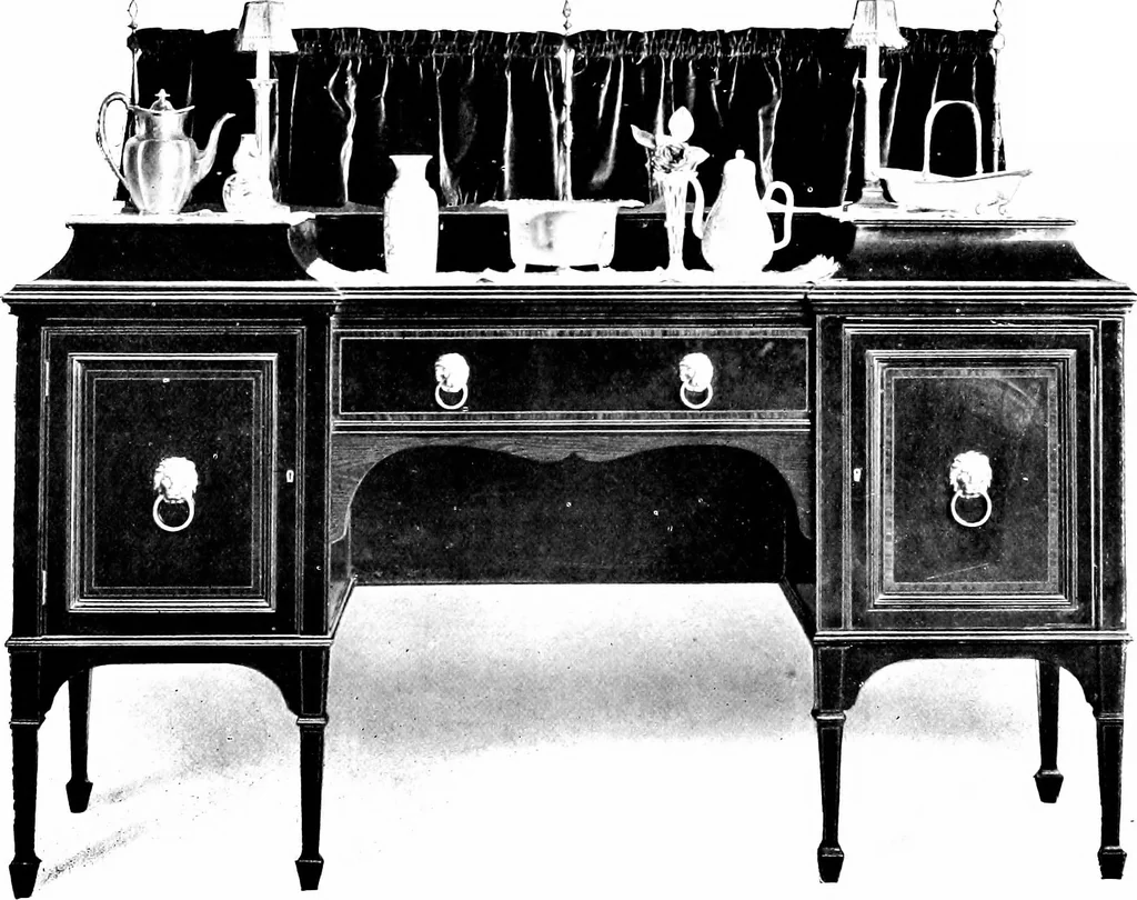 An illustration from The house beautiful and useful; being practical suggestions on furnishing and decoration, 1907, leaf 129