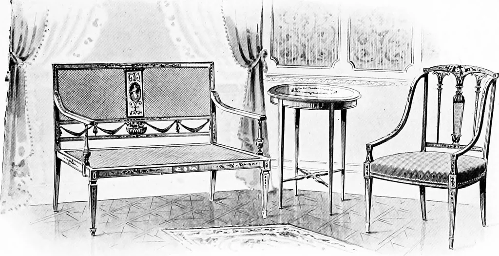 An illustration from The house beautiful and useful; being practical suggestions on furnishing and decoration, 1907, leaf 134