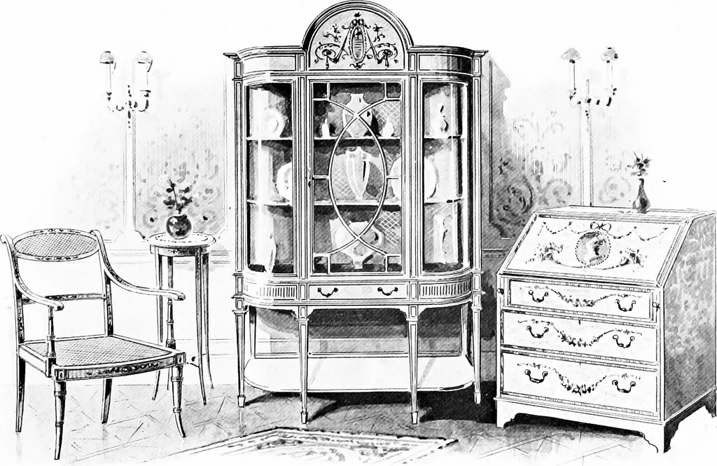 An illustration from The house beautiful and useful; being practical suggestions on furnishing and decoration, 1907, leaf 134