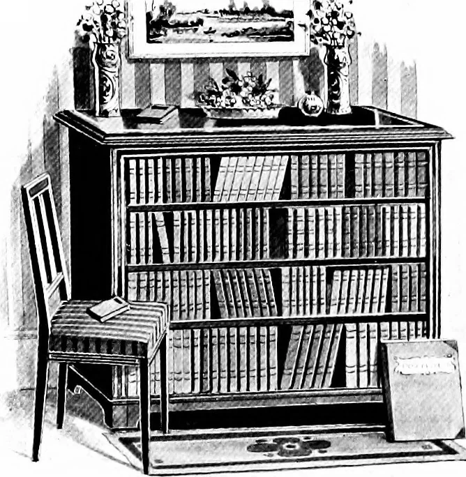 An illustration from The house beautiful and useful; being practical suggestions on furnishing and decoration, 1907, leaf 144