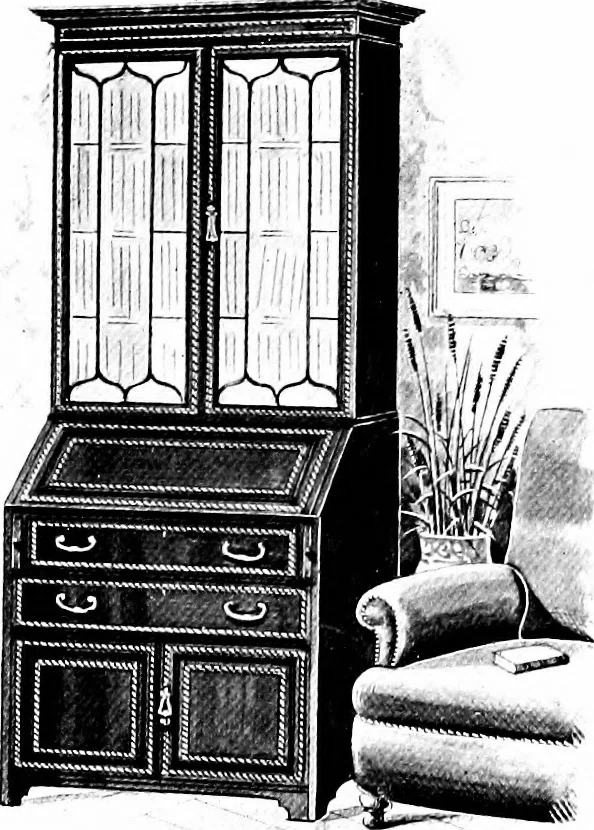 An illustration from The house beautiful and useful; being practical suggestions on furnishing and decoration, 1907, leaf 144