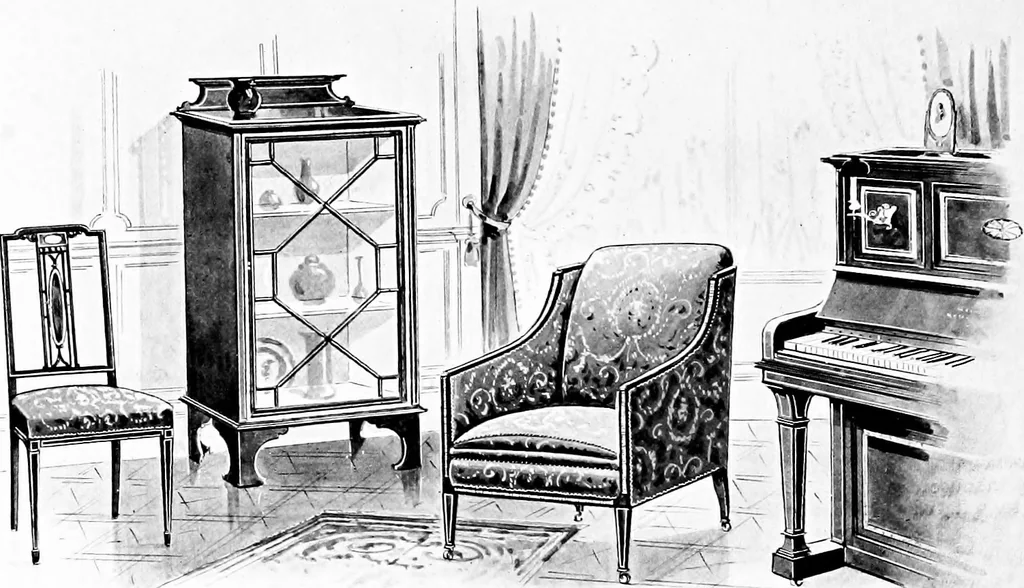 An illustration from The house beautiful and useful; being practical suggestions on furnishing and decoration, 1907, leaf 145