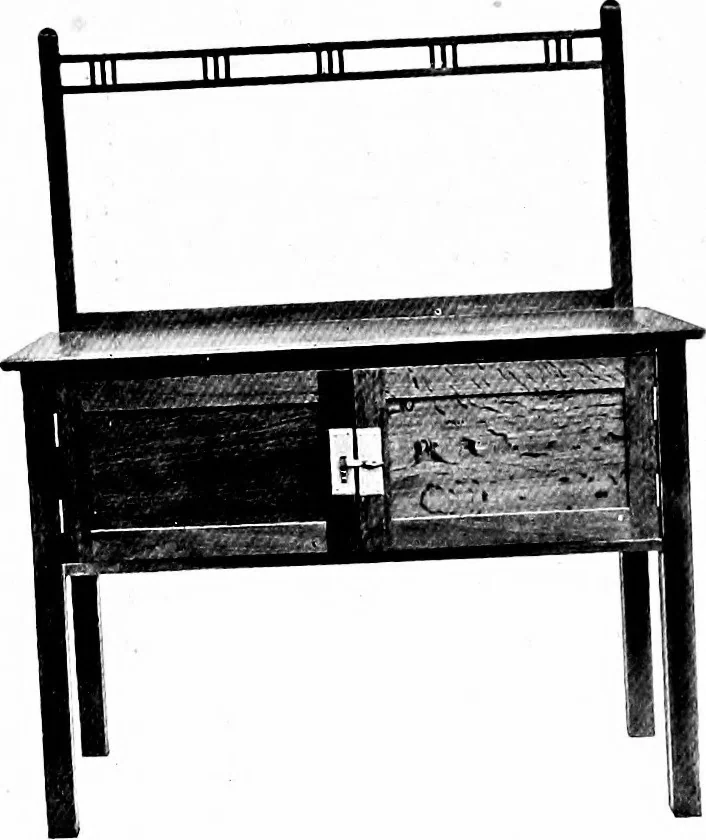 An illustration from The house beautiful and useful; being practical suggestions on furnishing and decoration, 1907, leaf 158