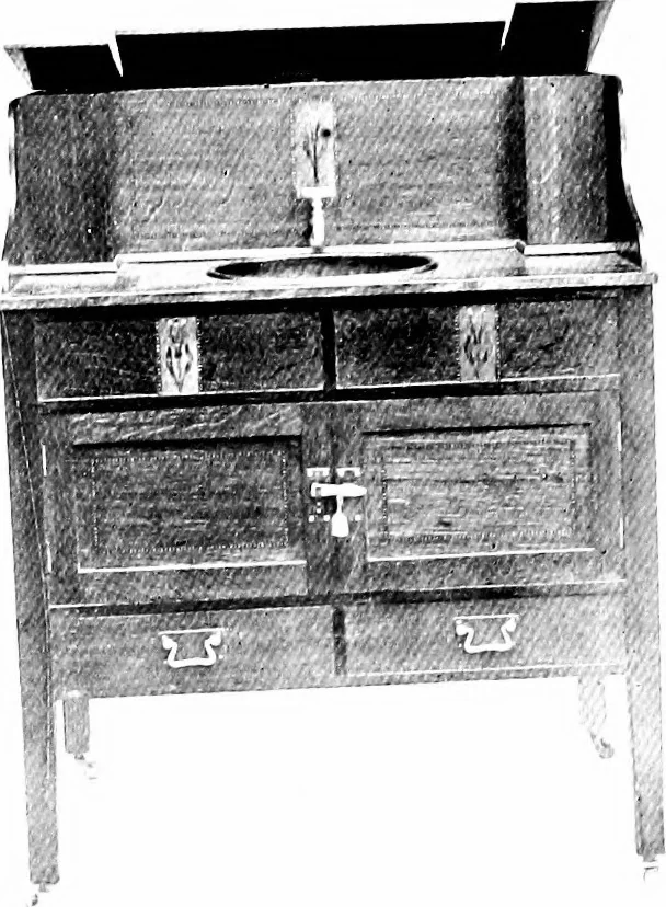 An illustration from The house beautiful and useful; being practical suggestions on furnishing and decoration, 1907, leaf 158