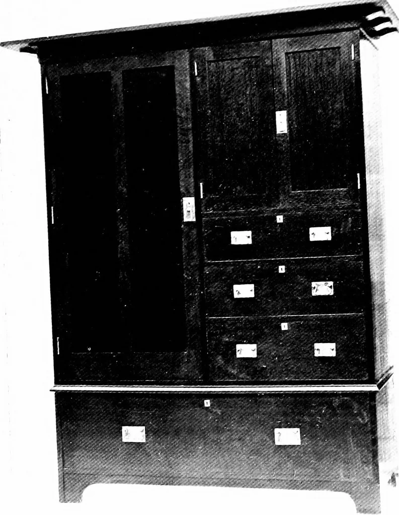 An illustration from The house beautiful and useful; being practical suggestions on furnishing and decoration, 1907, leaf 158