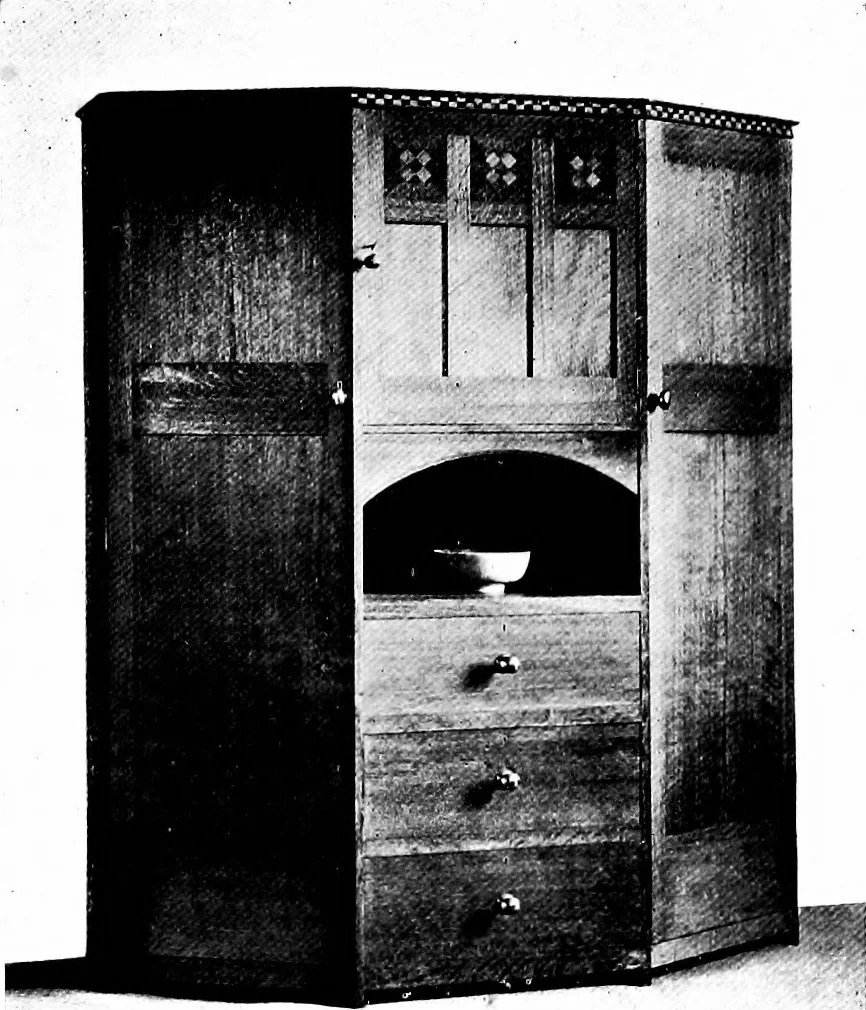 An illustration from The house beautiful and useful; being practical suggestions on furnishing and decoration, 1907, leaf 168