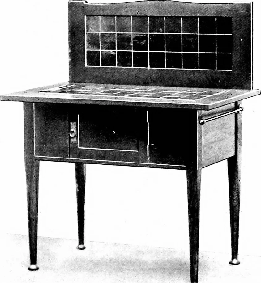 An illustration from The house beautiful and useful; being practical suggestions on furnishing and decoration, 1907, leaf 175