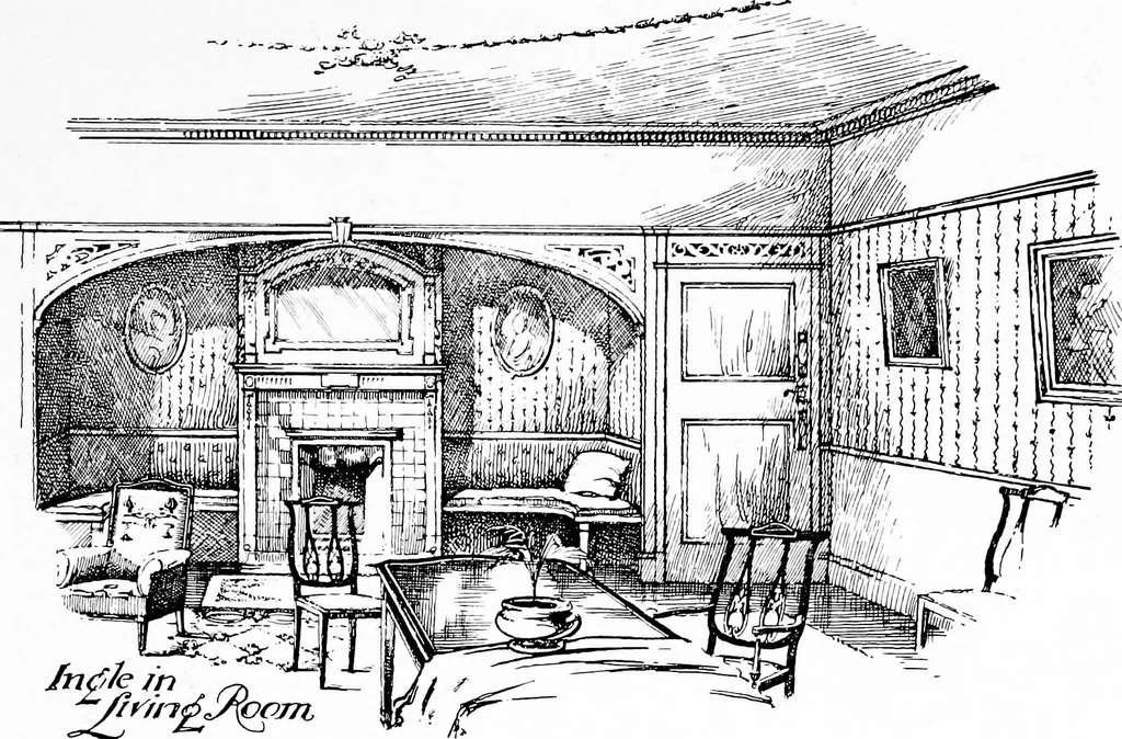 An illustration from The house beautiful and useful; being practical suggestions on furnishing and decoration, 1907, leaf 206