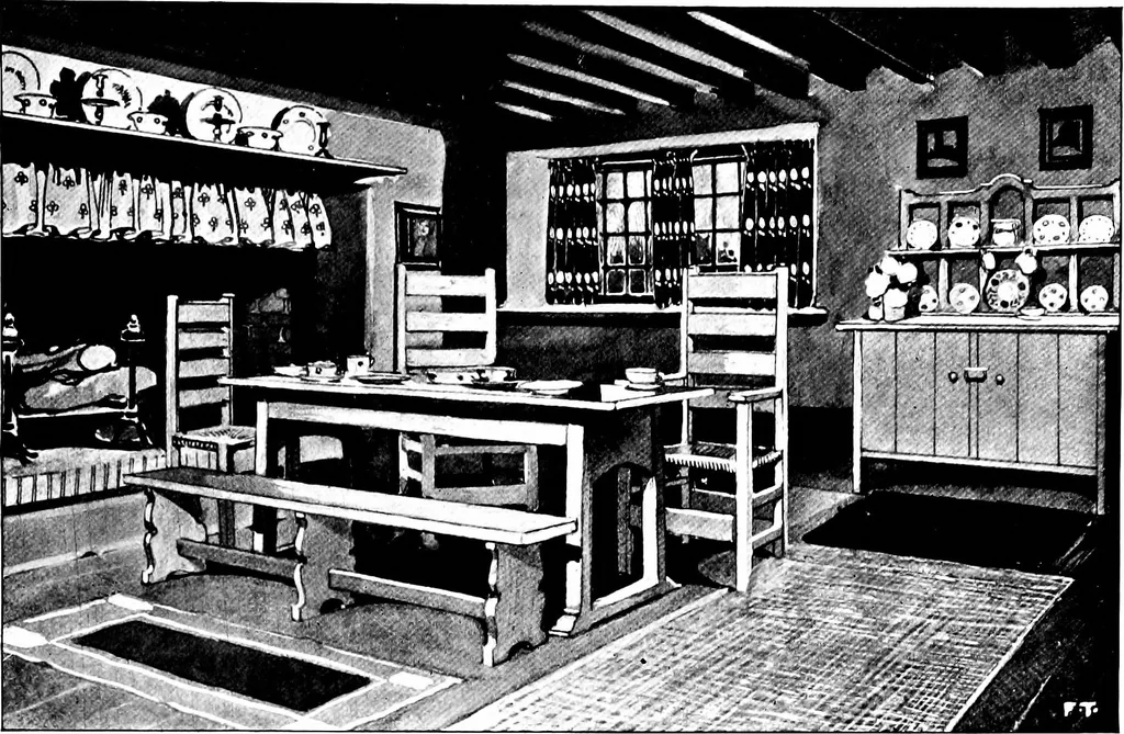 An illustration from The house beautiful and useful; being practical suggestions on furnishing and decoration, 1907, leaf 212