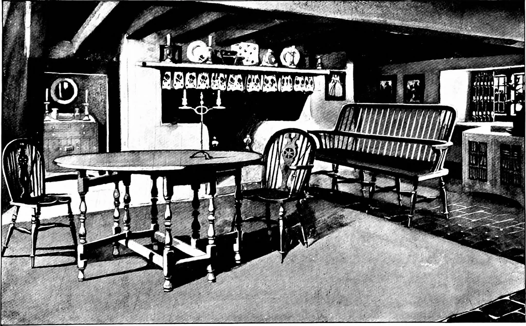 An illustration from The house beautiful and useful; being practical suggestions on furnishing and decoration, 1907, leaf 212