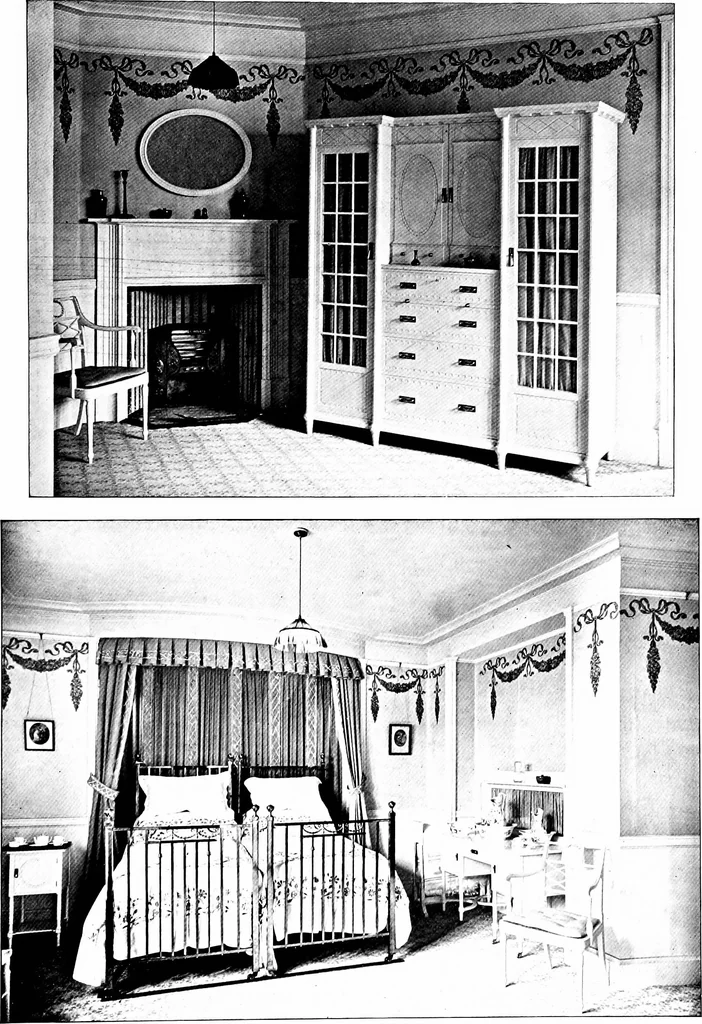 An illustration from The house beautiful and useful; being practical suggestions on furnishing and decoration, 1907, leaf 214
